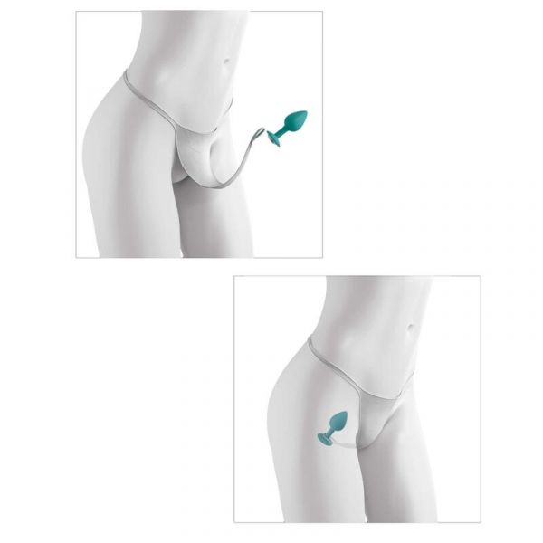 Slip con plug Hook up gemma segreta senza crothless