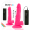 Diversia dildo vibrante flessibile 18 cm - rosa