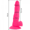 Diversia dildo vibrante flessibile 18 cm - rosa