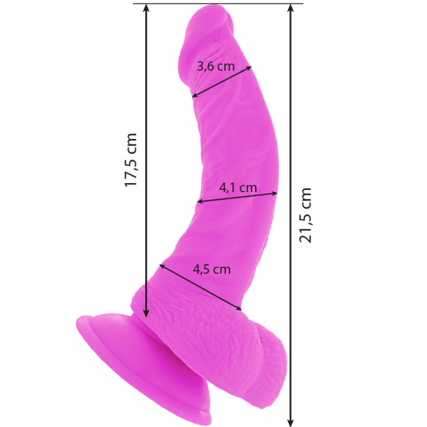 Diversia dildo vibrante flessibile 21,5 cm