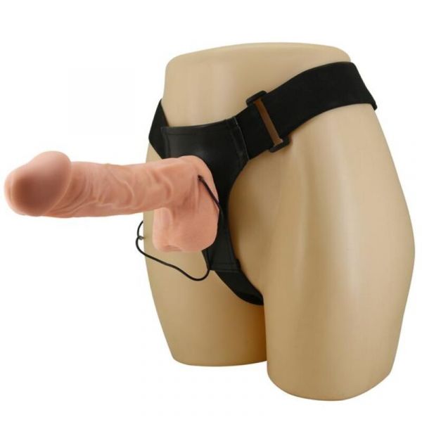 Vibratore morbido strapon per donna