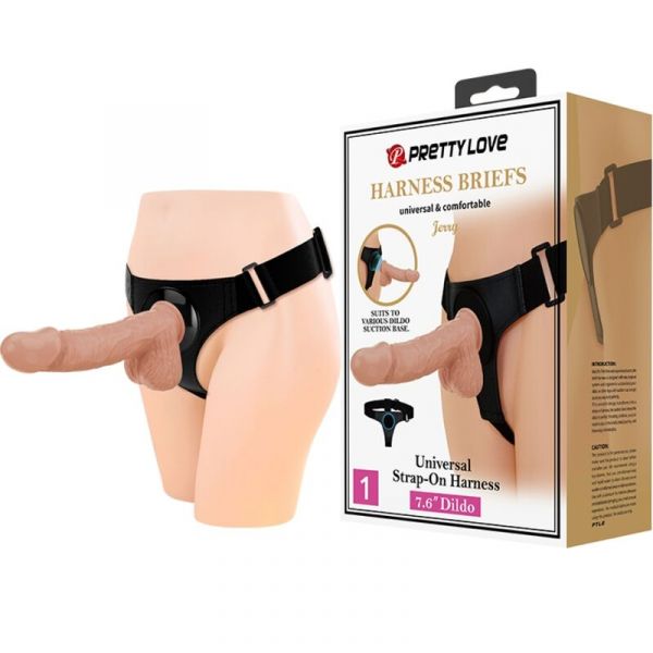 Slip harness universale con dildo Jerry 21,8 cm
