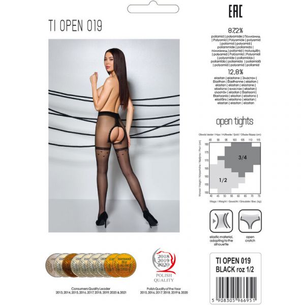 Calza tiopen Nera 3/4 (20 DEN)