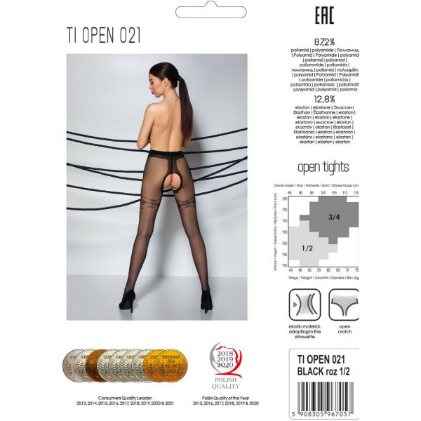 Calza tiopen 021 nera 1/2 (20 DEN)