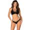 Medilla Completo intimo nero composto da reggiseno e perizoma