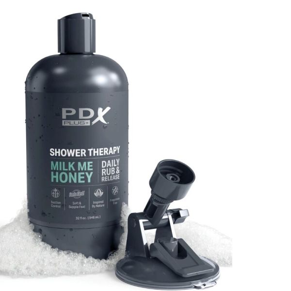 Masturbatore Stroker ispirato a un flacone di shampoo Milk & Honey