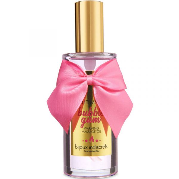 Olio da massaggio con effetto calore e gusto gomma 100 ml