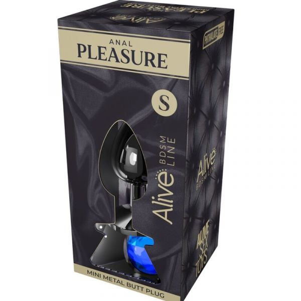 Mini Plug Anal Metallico Blu S