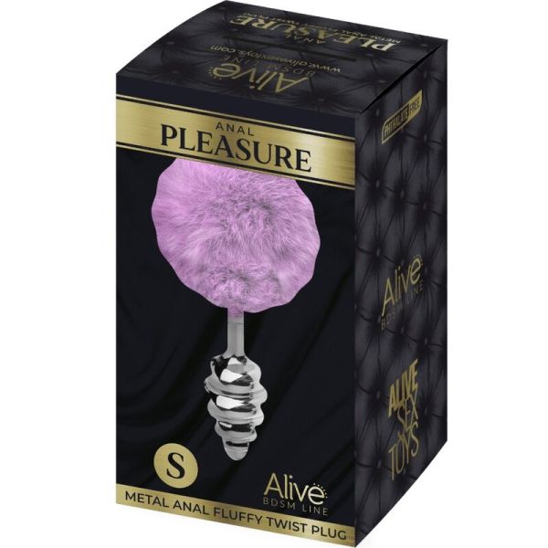 Plug anale spirale Fluffy Twist