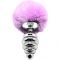 Plug anale spirale Fluffy Twist