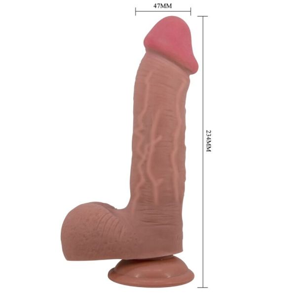 Dildo realistico Sliding Skin Series con ventosa