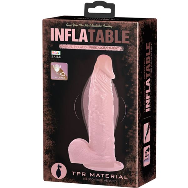Dildo gonfiabile realistico con ventosa 15 cm