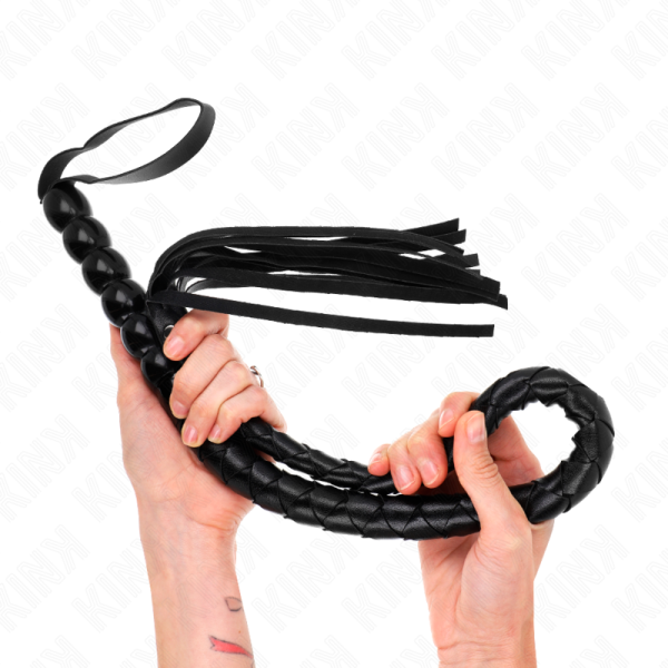 Frusta serpente con perline 80 cm