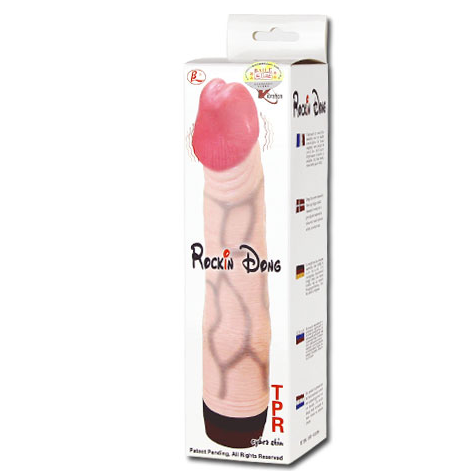 Ly-baile Vibratore realistico rocking dong ricurvo 21cm