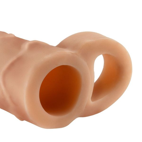 Guaina indossabile con anello per testicoli +5.1cm