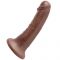 Dildo di gomma da 17 cm
