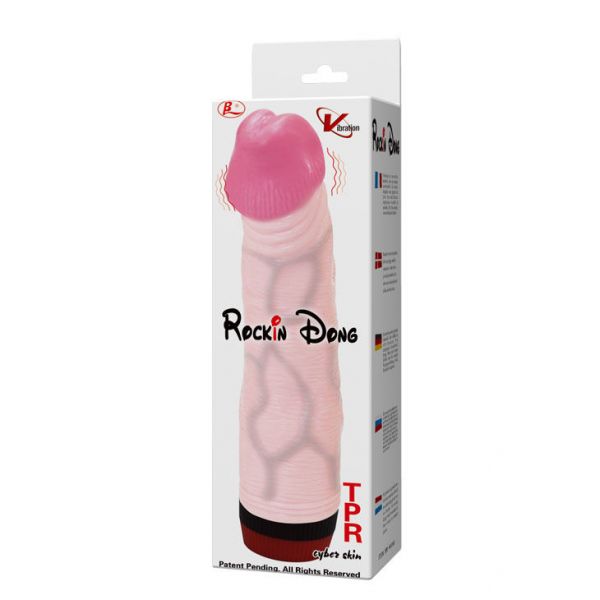 Ly-baile Vibratore realistico rocking dong ricurvo 21cm