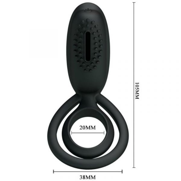 Anello vibratore Lingus Nero