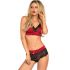 Set 2 Pezzi nero e rosso
