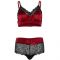 Set 2 Pezzi nero e rosso