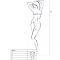 Sexy bodystocking a rete con crothless aperto