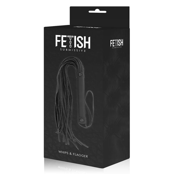 Frusta in pelle vegana - Black
