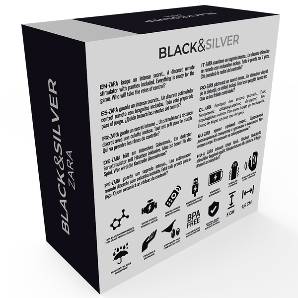 Black & silver Zara Slip vibrante wireless e vibrazioni silenziose