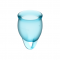 Tazza mestruale satisfyer 15 + 20ml Azzurro