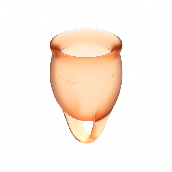 Tazza mestruale satisfyer 15 + 20ml Arancione