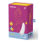 Vibratore bianco clitorideo con APP curvy 1+