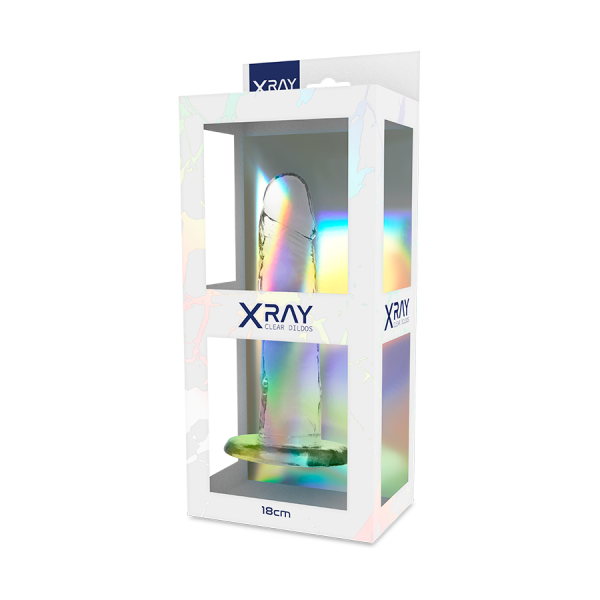 Xray Dildo trasparente con ventosa