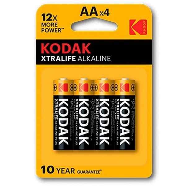 Batteria alcalina kodak xtralife aa lr6 blister * 4