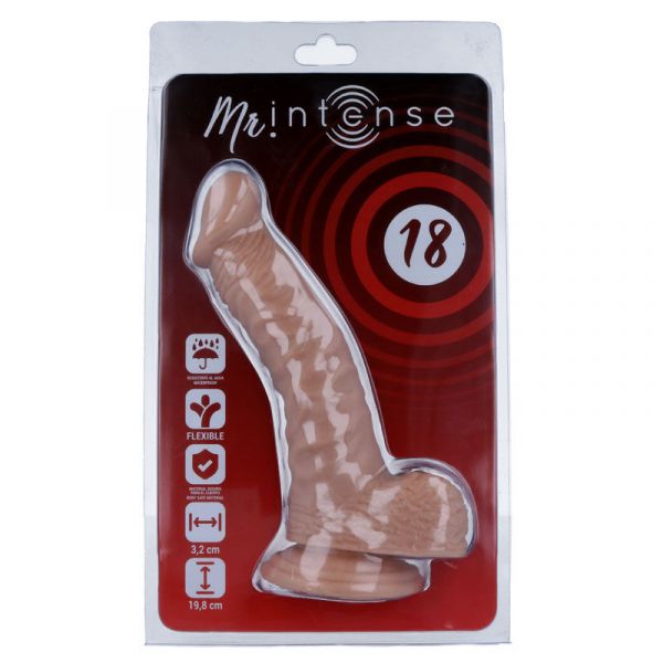 Mr intense 18 Dildo curvo con ventosa da 20 cm
