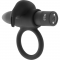 Anello vibrante nero in silicone medico