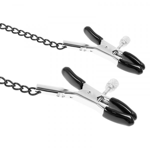 Collare con pinze per capezzoli Fetish submissive