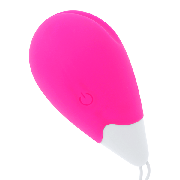 Uovo vibrante con 10 modalità, rosa e bianco