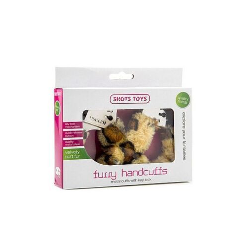 Manette in metallo leopardato Furry Handcuffs