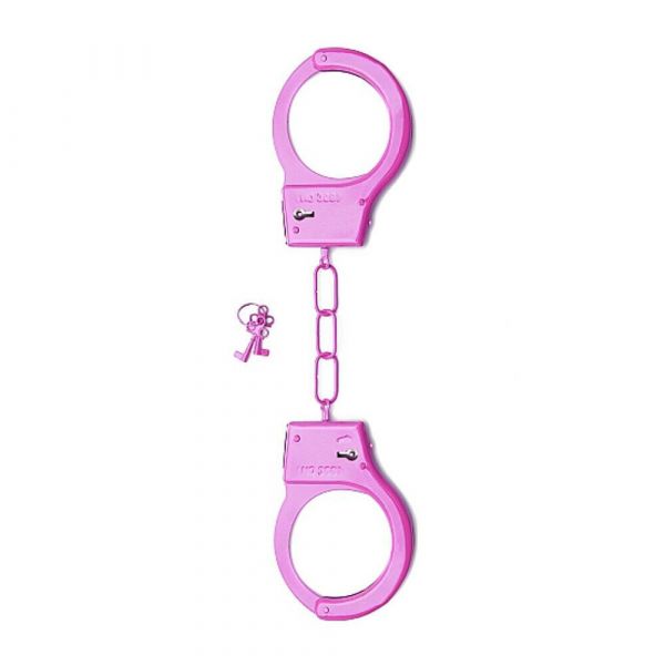 Manette metalliche rosa da bondage