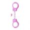 Manette metalliche rosa da bondage