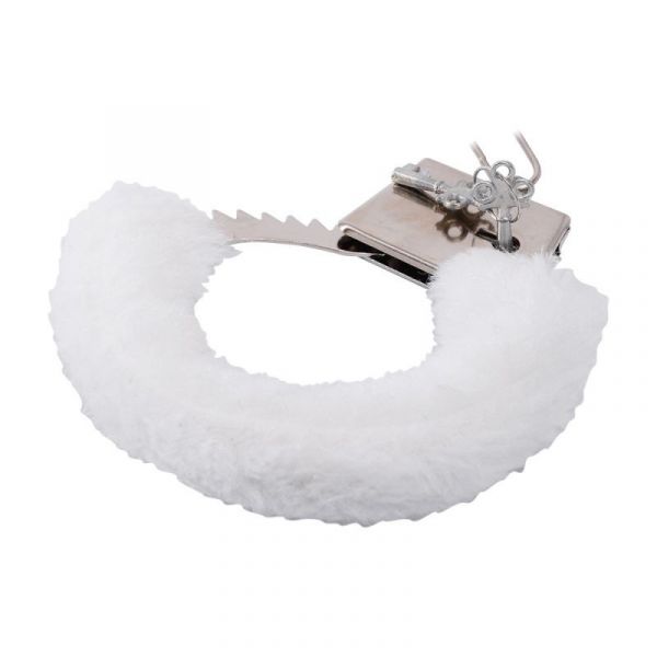 MANETTE  CON CHIAVI IN PELLICCIA BIANCA