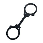 Manette in silicone per giochi erotici nero