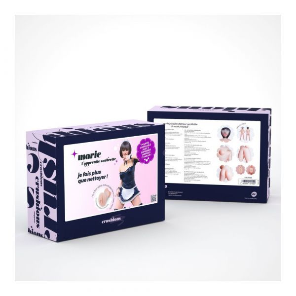 Marie l'apprentie soubrette bambola gonfiabile con masturbatore
