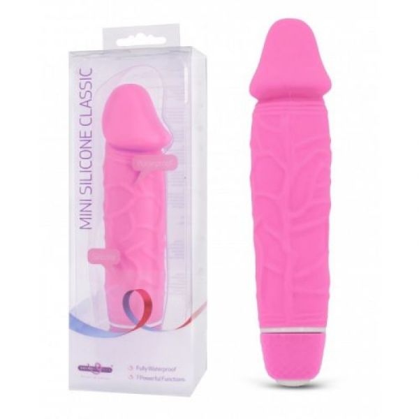 Vibratore fucsia Silicone Classic 15 cm
