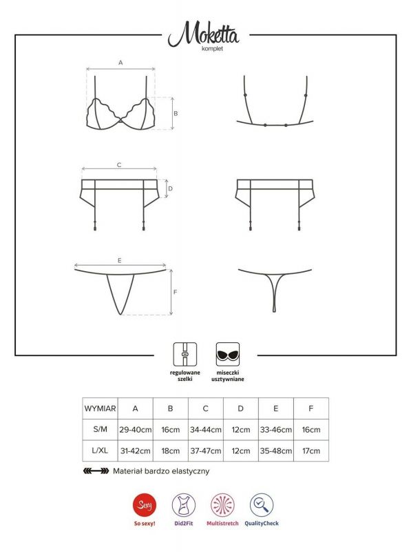 Moketta Completo intimo 3pz