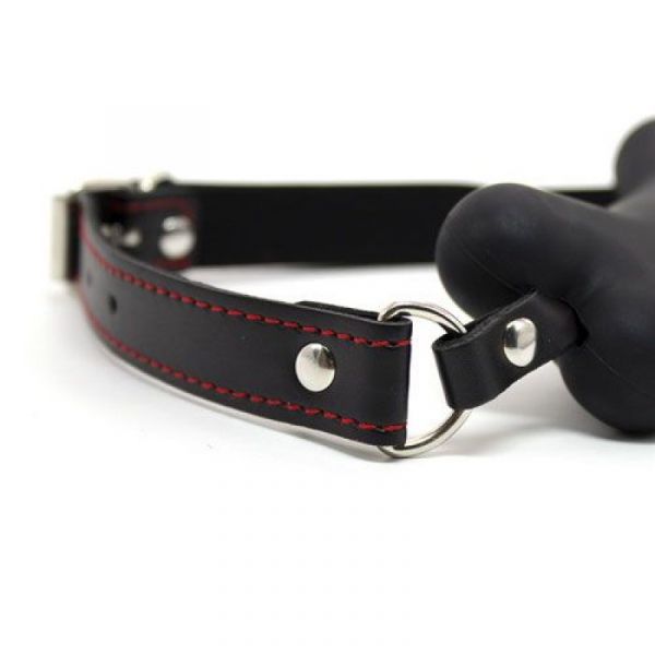 Bavaglio fetish a forma di osso per cane