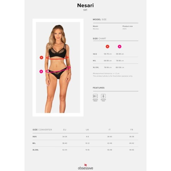 Nesari set due pezzi M/L
