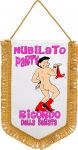 Stendardo nubilato in raso | Ricordo della serata