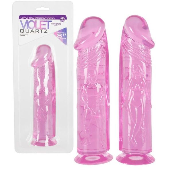 Dildo in jelly da 22 cm violet quartz