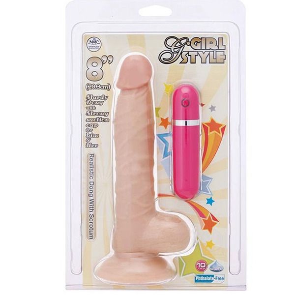 Dildo realistico vibrante da 20 cm G-girl style
