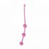 Fallo anale rosa con 3 sfere stimolanti